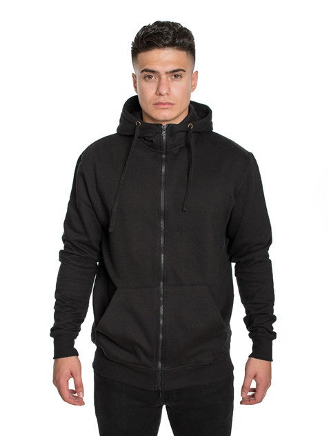 High Collar Full Zip Fleece Hoodie
