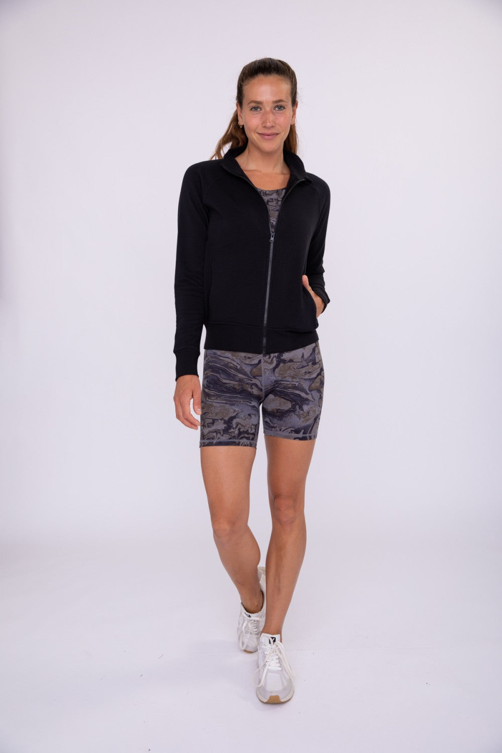 Fleece Bomber Sweatshirt