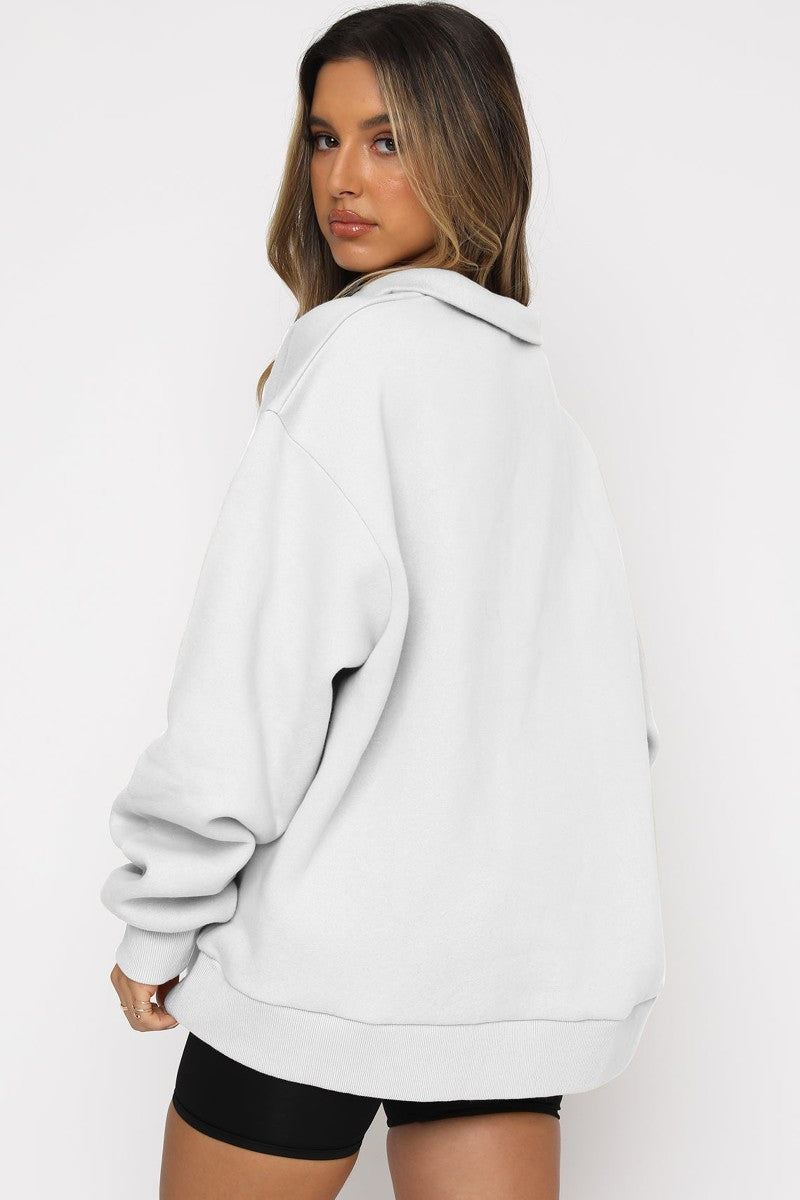 Premium Half Zip Collar Sweatshirt