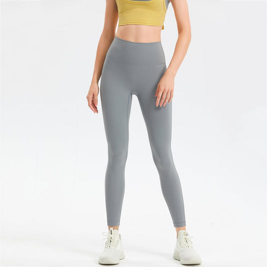 High Rise Seamless Compression Shaping Classic Leggings Light Gray